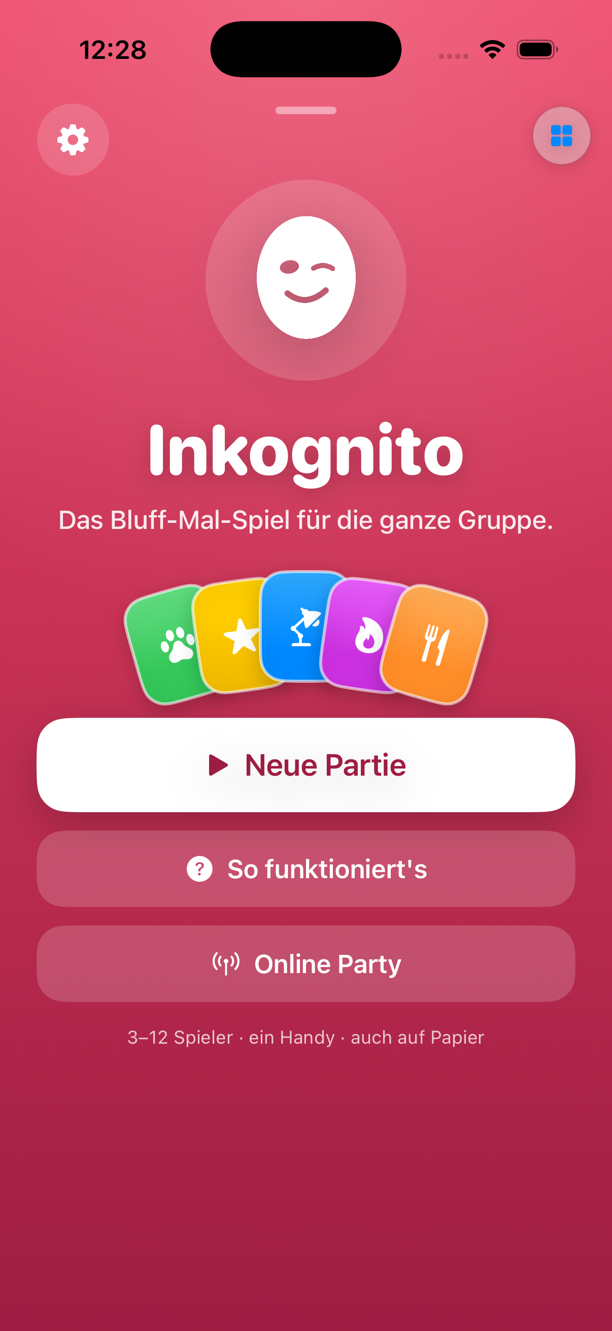 Imposter Art Startbildschirm